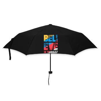 Believe in yourself - Umbrella (small) - black - Front