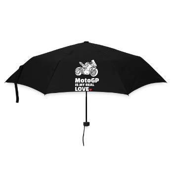 Ich Liebe Motogp - Regenschirm (klein) - Schwarz - Vorne