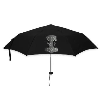 Mjölnir Donar Hammer Thor - Follow your Roots grey - Umbrella (small) - black - Front
