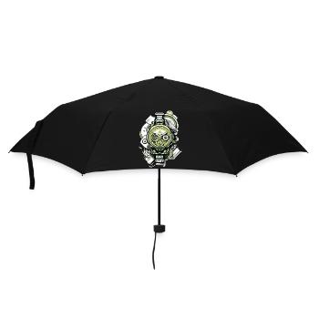 Automatic or manual winding watch for vintage fans - Umbrella (small) - black - Front