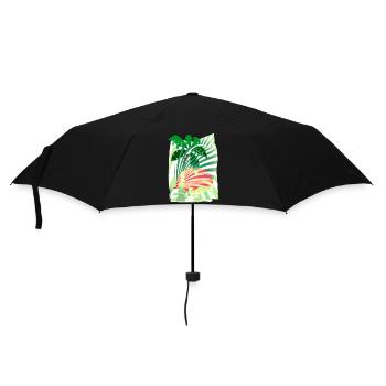 Palm Sun Vacances d’été - Parapluie standard - noir - Devant
