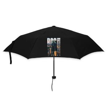 Boston Downtown Skyline Motif - Umbrella (small) - black - Front