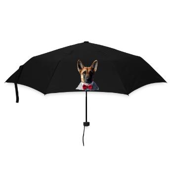 Berger Allemand Chien Chiot Costume Propriétaire Chien - Parapluie standard - noir - Devant