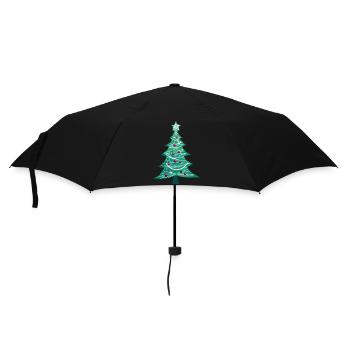 Christmas Gift Christmas Tree Christmas Tree - Umbrella (small) - black - Front