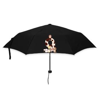 9th Anniversary - Ninth Anniversary Animals - Umbrella (small) - black - Front