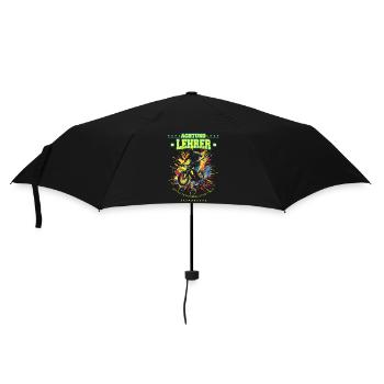 Einschulung - Achtung Lehrer! - BMX - Action - Regenschirm (klein) - Schwarz - Vorne