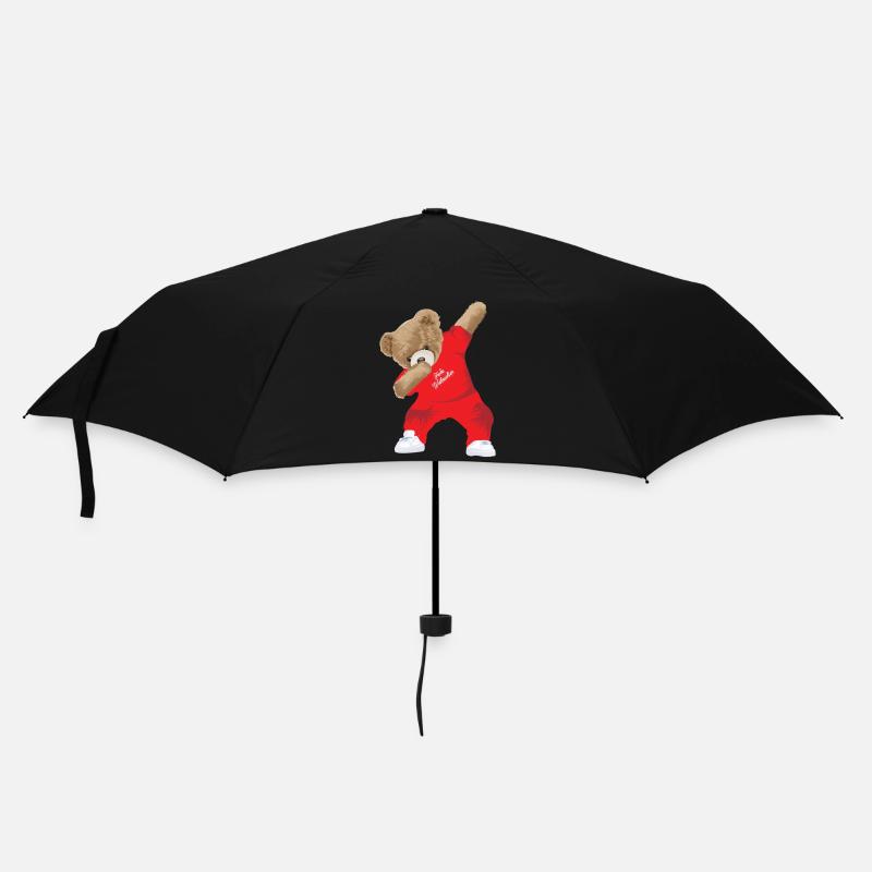 Dabbing Teddy - Regenschirm (klein) - Schwarz