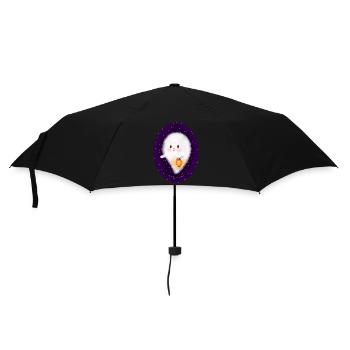 Ghost with lantern - Umbrella (small) - black - Front