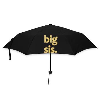 Playful Big Fish Word Design - Umbrella (small) - black - Front