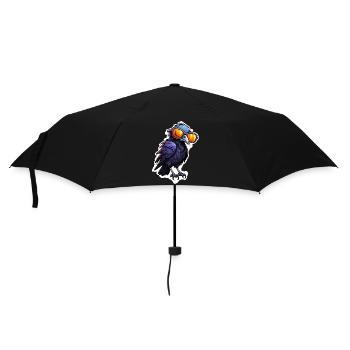 Corbeau / Oiseau / Animal / Vol / Plumes / Ailes - Parapluie standard - noir - Devant