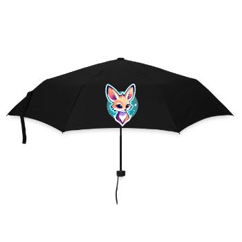 Desert Fox Fennec Drawing - Umbrella (small) - black - Front