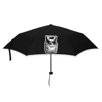 Chihuahua / kleiner Hund / Tier / winzig / Rasse - Regenschirm (klein) - Schwarz - Vorne