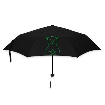 BAER STAR green - Regenschirm (klein) - Schwarz - Vorne