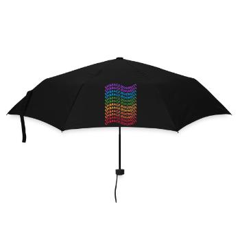 Lgbt. Vielfalt annehmen - Regenschirm (klein) - Schwarz - Vorne