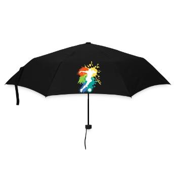 Beautiful football gift idea Footballer design - Umbrella (small) - black - Front