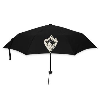 Mountain View [White] - Umbrella (small) - black - Front