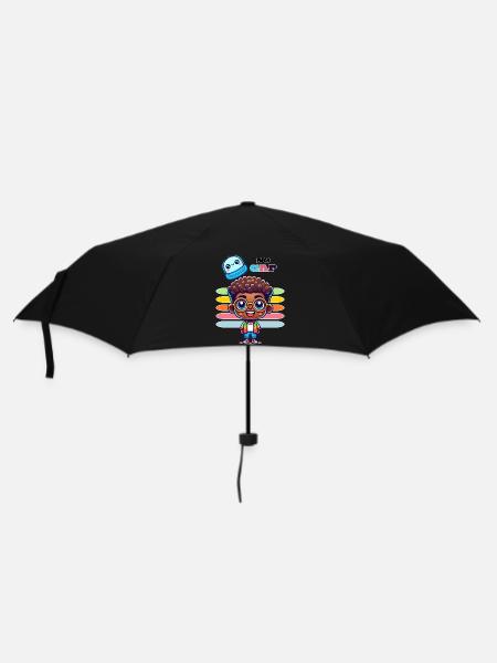 NO CAP - Regenschirm (klein) - Schwarz