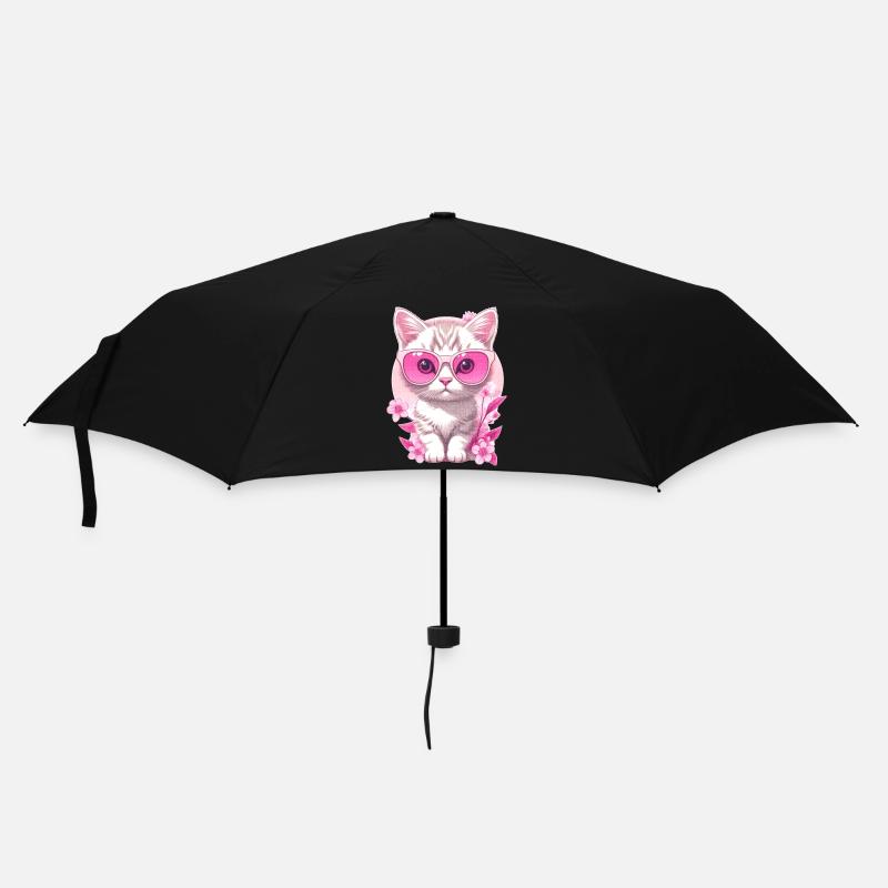 Chaton en vacances 🐾 - Parapluie standard - noir