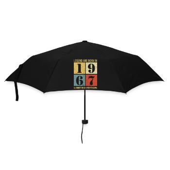 Original Calendrier 1967 Vintage anniversaire rétr - Parapluie standard - noir - Devant