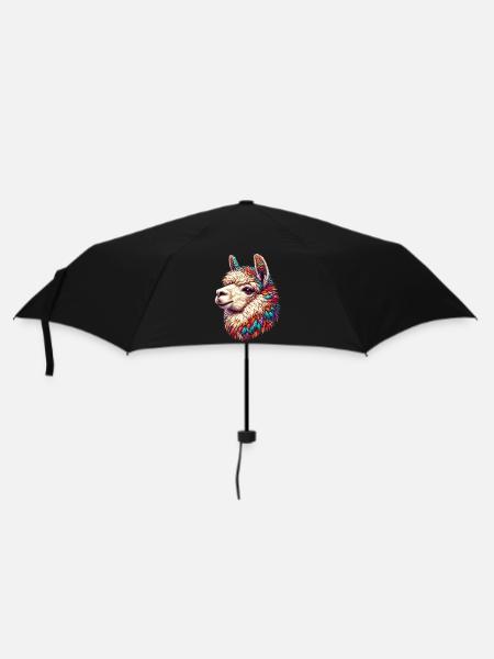 Alpaka - Regenschirm (klein) - Schwarz