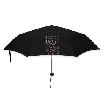 Né en 1973 Cadeau Anniversaire 1973 Retro 1973 - Parapluie standard - noir - Devant