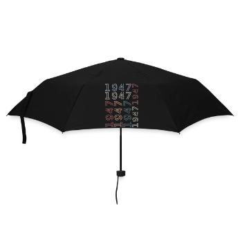 Né en 1947 Cadeau Anniversaire 1947 Retro 1947 - Parapluie standard - noir - Devant