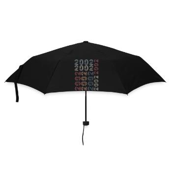 Né en 2002 Cadeau Anniversaire 2002 Retro 2002 - Parapluie standard - noir - Devant