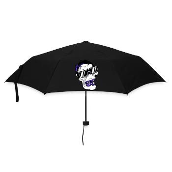 Cool DJ Zombie Undead Horror Halloween Party Head - Umbrella (small) - black - Front