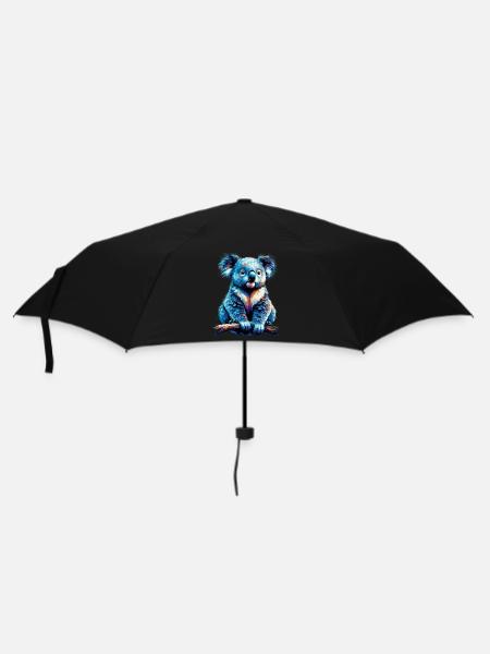 Koala - Regenschirm (klein) - Schwarz