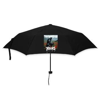 THE WORLD IS YOURS x FALLEN KNIGHT - Regenschirm (klein) - Schwarz - Vorne