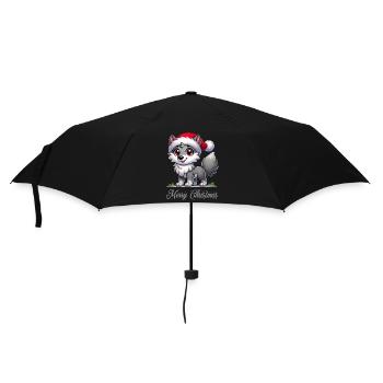 Wolf Merry Christmas - Umbrella (small) - black - Front