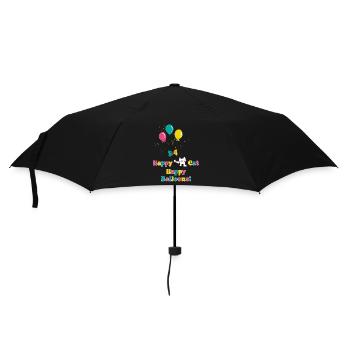 Happy Cat Happy Baloons - Umbrella (small) - black - Front