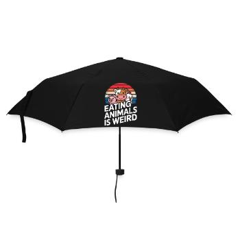 Vegetarian Vegan Veggie Vegetarian - Umbrella (small) - black - Front