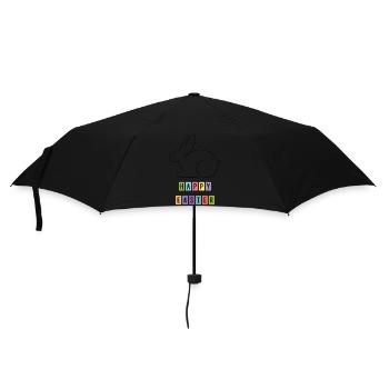 Happy Easter 2 - Regenschirm (klein) - Schwarz - Vorne