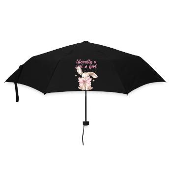 Just a Girl Coquette Shirt – Girly Top - Umbrella (small) - black - Front