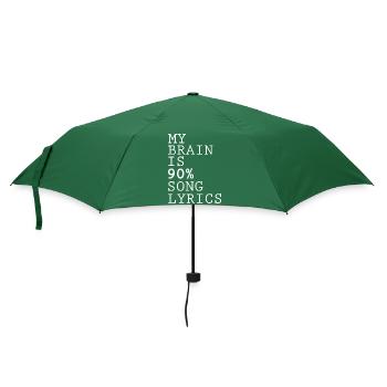Inspirational Quote Abstract Design - Umbrella (small) - bottlegreen - Front