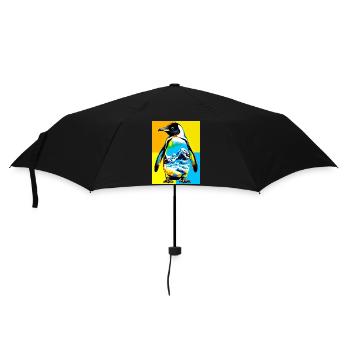 Pinguin - Regenschirm (klein) - Schwarz - Vorne