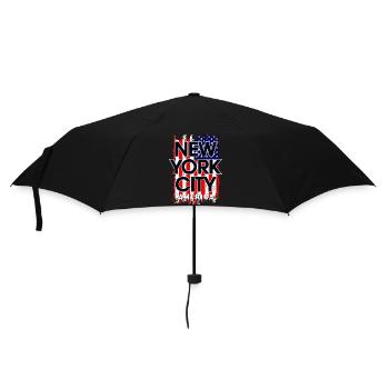 Conception du drapeau de la ville de New York - Parapluie standard - noir - Devant