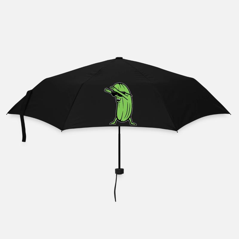Dabbing Cucumber Dabbing Dab Dance Hip-Hop Dance Pose - Umbrella (small) - black