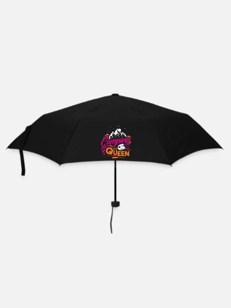 Camping Queen - Regenschirm (klein) - Schwarz