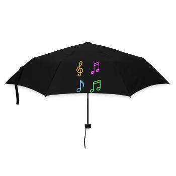 Neon Sheet Music – Music Vibes - Umbrella (small) - black - Front