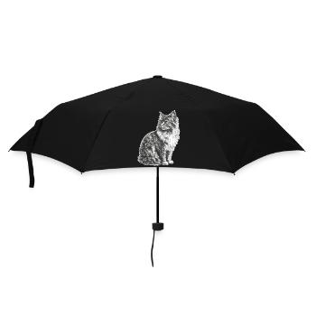 Cat - Umbrella (small) - black - Front