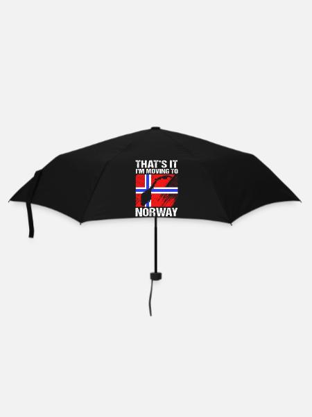 Norweger Oslo Skandinavien Norwegen - Regenschirm (klein) - Schwarz
