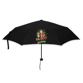 T-shirt de fléchettes pour femme : Je suis sexy et je lance ! - Parapluie standard - noir - Devant