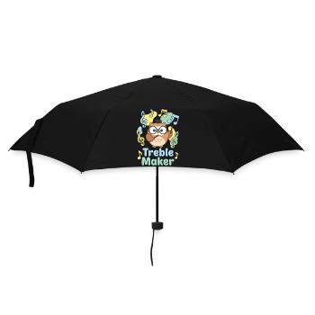 Créateur de Treble Musicien Professeur de musique Jeu de mots - Parapluie standard - noir - Devant