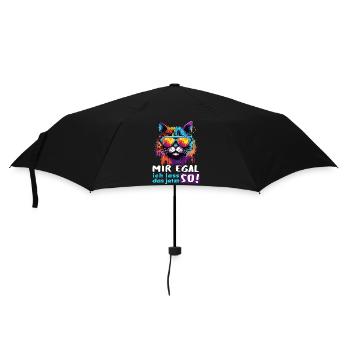 Mir egal! Ich lass das jetzt so!  - Regenschirm (klein) - Schwarz - Vorne