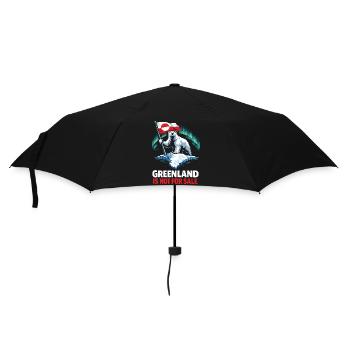 Drapeau de l’ours du Groenland Non à vendre - Parapluie standard - noir - Devant