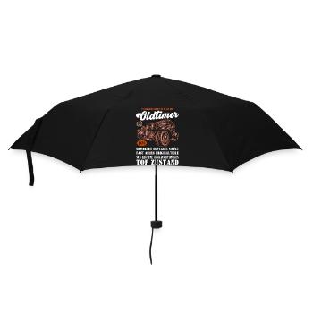 Vintage Car 1976 Retro Car Illustration 50. - Umbrella (small) - black - Front
