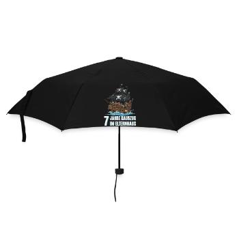 7th Birthday Pirates - Umbrella (small) - black - Front