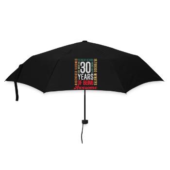 30 Jahre Geburtstag - Regenschirm (klein) - Schwarz - Vorne